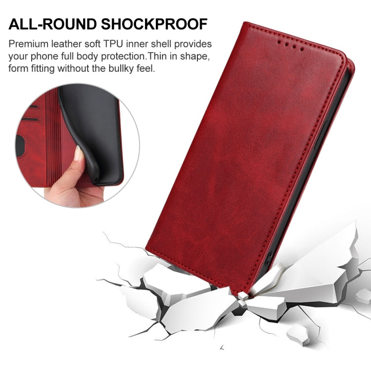 For vivo iQOO 12 Magnetic Closure Leather Phone Case(Red) - vivo Cases by PMC TechLife | Online Shopping South Africa | PMC TechLife | Buy Now Pay Later Mobicred