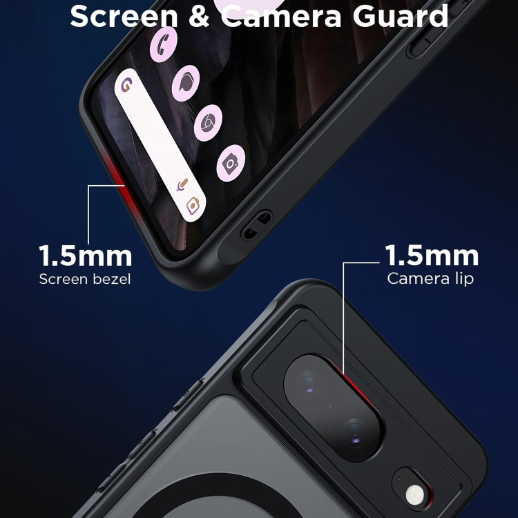 For Google Pixel 9 MagSafe Ultra-thin Translucent PC+TPU Phone Case(Black) - free shipping - PMC TechLife - Order now!