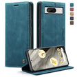 For Google Pixel 8 CaseMe 013 Multifunctional Horizontal Flip Leather Phone Case(Blue) - free shipping - PMC Jewellery - Order now!