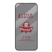 For iPhone 16 Plus Full Coverage HD Privacy Ceramic Film