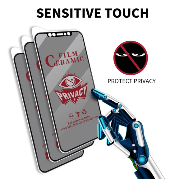 For iPhone 16 Pro 25pcs Full Coverage HD Privacy Ceramic Film