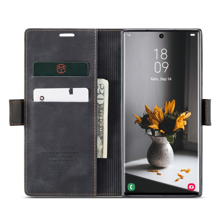 ForSamsung Galaxy S24 Ultra 5G CaseMe 013 Multifunctional Horizontal Flip Leather Phone Case(Black) - free shipping - PMC Jewellery - Order now!
