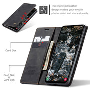 For Samsung Galaxy A25 5G CaseMe 013 Multifunctional Horizontal Flip Leather Phone Case(Black)