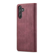 For Samsung Galaxy A55 5G CaseMe 013 Multifunctional Horizontal Flip Leather Phone Case(Wine Red)