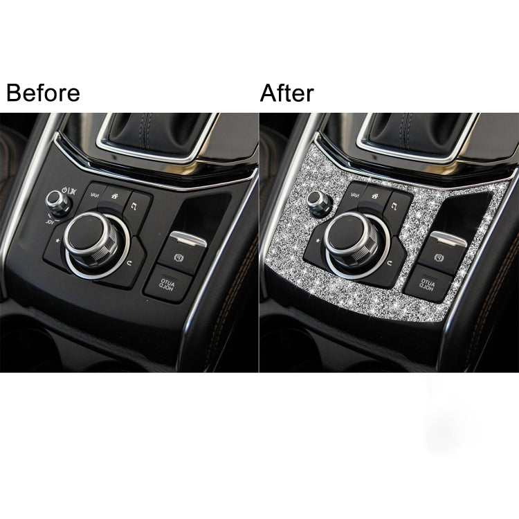 For Mazda CX-5 2017-2018 Car Electronic Handbrake Panel Diamond Decorative Sticker, Right Drive - Car Interior Mouldings by PMC TechLife | Online Shopping South Africa | PMC TechLife | Buy Now Pay Later Mobicred