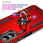 For Motorola Moto G Power 5G 2024 Shockproof TPU + PC Phone Case with Holder(Red)
