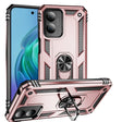For Motorola Moto G Play 4G 2024 Shockproof TPU + PC Phone Case with Holder(Rose Gold) - Motorola Cases by PMC Jewellery | Online Shopping South Africa | PMC Jewellery | Buy Now Pay Later Mobicred
