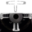 For Ford Mustang 2009-2013 3 in 1 Car Steering Wheel Diamond Decoration Sticker, Left Hand Drive - Car Interior Mouldings by PMC TechLife | Online Shopping South Africa | PMC TechLife | Buy Now Pay Later Mobicred