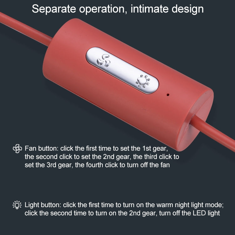 F829 Portable Car Air Outlet Electric Cooling Fan with LED Light(Yellow) - Heating & Fans by PMC TechLife | Online Shopping South Africa | PMC TechLife | Buy Now Pay Later Mobicred