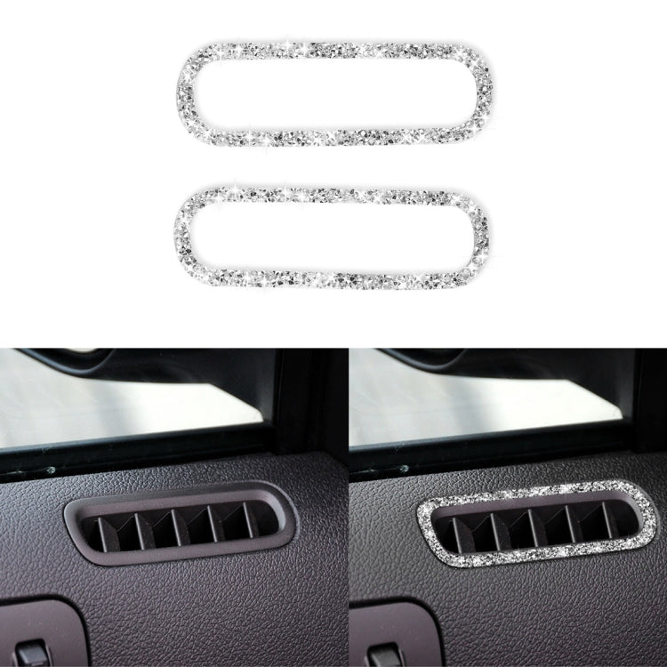 For Ford Mustang 2009-2013 Car Left and Right Air Outlet Diamond Decoration Sticker, Left Hand Drive - free shipping - PMC TechLife - Order now!