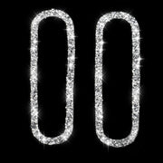 For Ford Mustang 2009-2013 Car Left and Right Air Outlet Diamond Decoration Sticker, Left Hand Drive