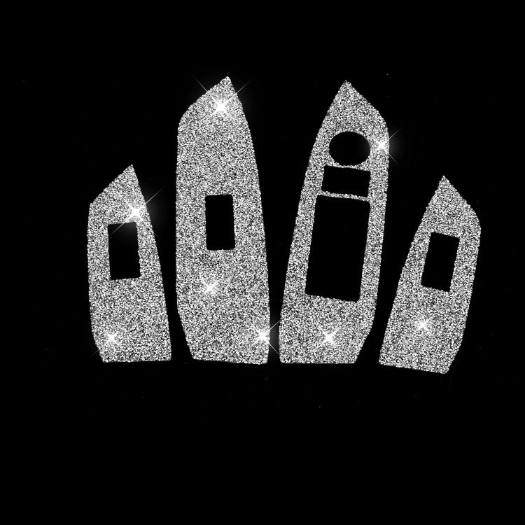 For Mazda CX-5 2017-2018 Car Window Button Panel Diamond Decorative Sticker, Left Drive - Car Interior Mouldings by PMC TechLife | Online Shopping South Africa | PMC TechLife | Buy Now Pay Later Mobicred