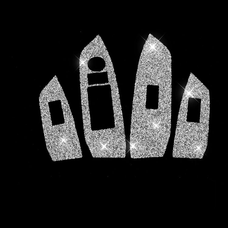 For Mazda CX-5 2017-2018 Car Window Button Panel Diamond Decorative Sticker, Right Drive - Car Interior Mouldings by PMC TechLife | Online Shopping South Africa | PMC TechLife | Buy Now Pay Later Mobicred