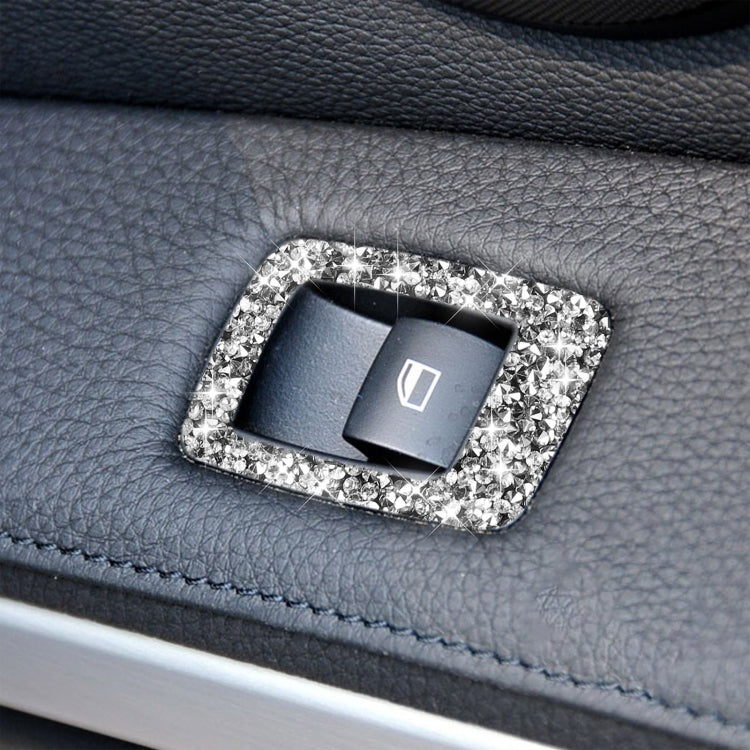 For BMW 3 Series E90 / 320i / 325i 2005-2012 Car Window Lift Panel with Folding Key 35.8cm Diamond Decorative Sticker, Left Drive - Car Interior Mouldings by PMC TechLife | Online Shopping South Africa | PMC TechLife | Buy Now Pay Later Mobicred