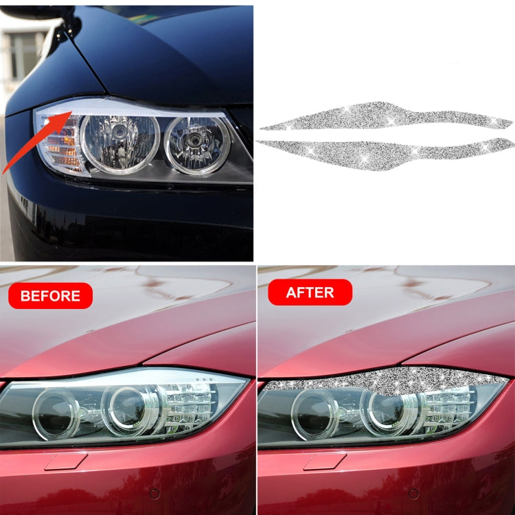 For BMW 3 Series E90 / 318i / 320i / 325i 2005-2008 Car Light Eyebrow Diamond Decorative Sticker - Car Interior Mouldings by PMC TechLife | Online Shopping South Africa | PMC TechLife | Buy Now Pay Later Mobicred