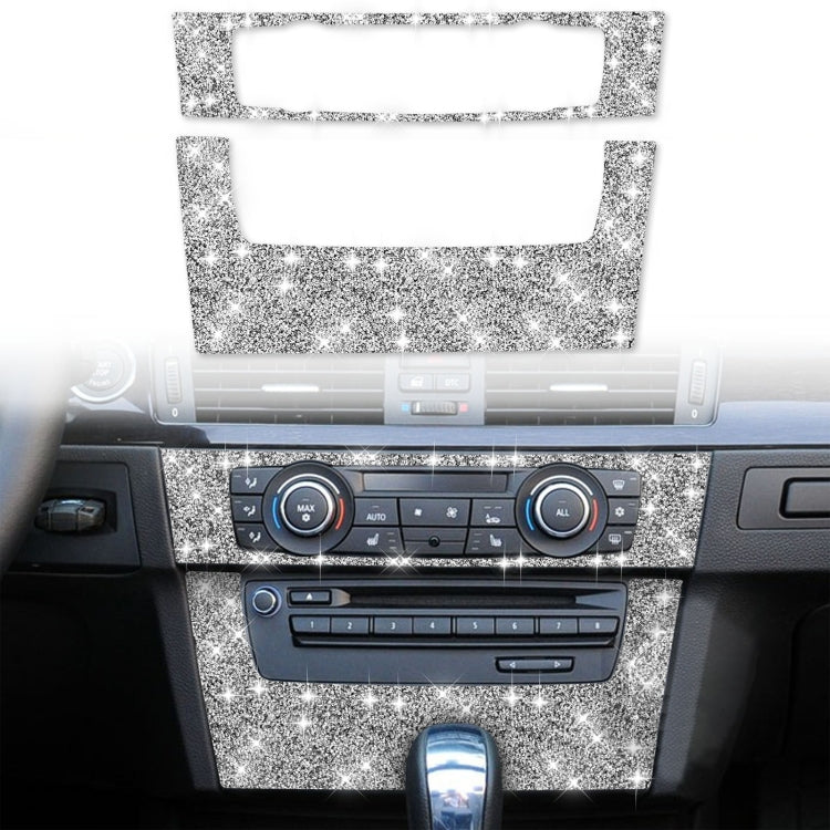For BMW 3 Series E90 / E92 2005-2012 Car Aircondition CD Control Panel Premium Diamond Decorative Sticker - Car Interior Mouldings by PMC TechLife | Online Shopping South Africa | PMC TechLife