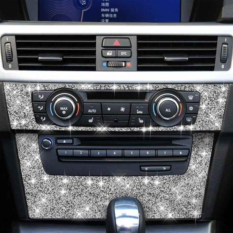 For BMW 3 Series E90 / E92 2005-2012 Car Aircondition CD Control Panel Premium Diamond Decorative Sticker - Car Interior Mouldings by PMC TechLife | Online Shopping South Africa | PMC TechLife