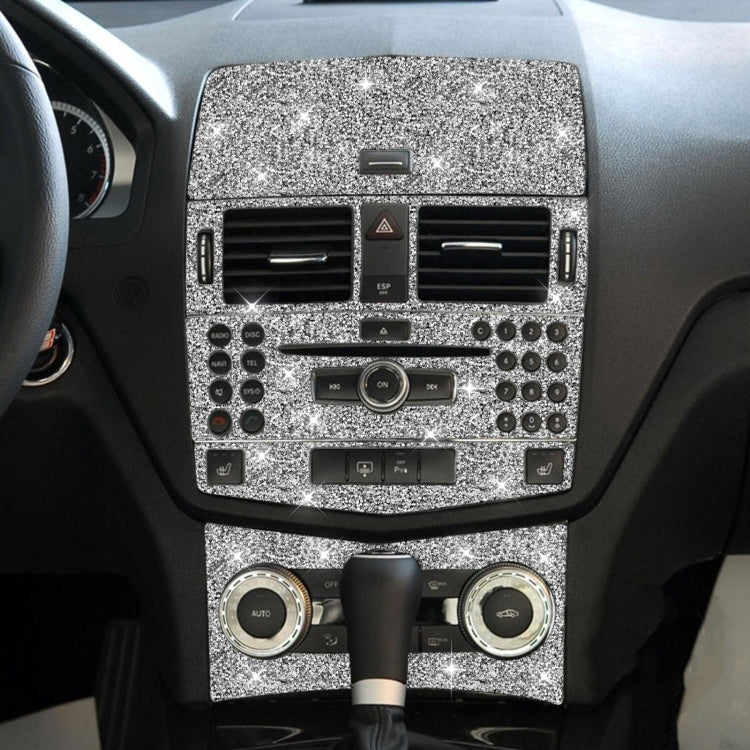 For Mercedes-Benz C-class W204 2007-2010 Car Gear Set Diamond Decorative Sticker, Left and Right Drive