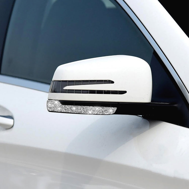 For Mercedes-Benz A/B/C/E Class Car Rearview Mirror Anti-collision Strip A Diamond Decorative Sticker, Left and Right Drive - Car Interior Mouldings by PMC TechLife | Online Shopping South Africa | PMC TechLife | Buy Now Pay Later Mobicred