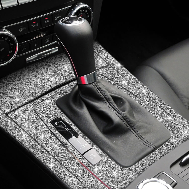 For Mercedes-Benz C-class W204 2007-2013 Car Gear Set Diamond Decorative Sticker, Left-hand Drive