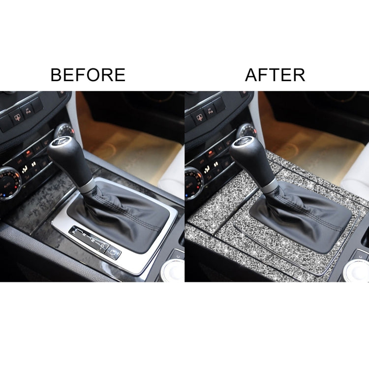 For Mercedes-Benz C-class W204 2007-2013 Car Gear Set Diamond Decorative Sticker, Left-hand Drive