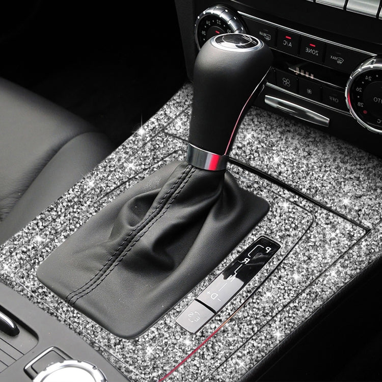 For Mercedes-Benz C-class W204 2007-2013 Car Gear Set Diamond Decorative Sticker, Right-hand Drive