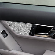 For Mercedes-Benz C-class W204 2007-2013 Car Seat Adjustment A Diamond Decorative Sticker, Left-hand Drive