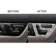 For Mercedes-Benz C-class W204 2007-2013 Car Seat Adjustment A Diamond Decorative Sticker, Left-hand Drive