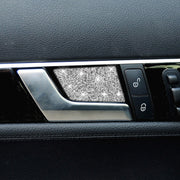 For Mercedes-Benz C-class W204 2007-2013 Car Inside Door Bowl Diamond Decorative Sticker, Left and Right Drive