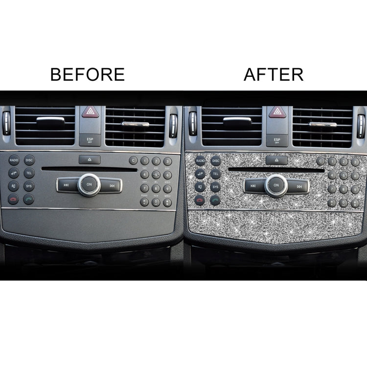 For Mercedes-Benz C-class W204 2007-2010 Car Central Control Panel A Diamond Decorative Sticker, Left and Right Drive - Car Interior Mouldings by PMC TechLife | Online Shopping South Africa | PMC TechLife | Buy Now Pay Later Mobicred