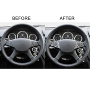 For Mercedes-Benz C-class W204 2007-2010 Car Steering Wheel Buttons Diamond Decorative Sticker, Left and Right Drive