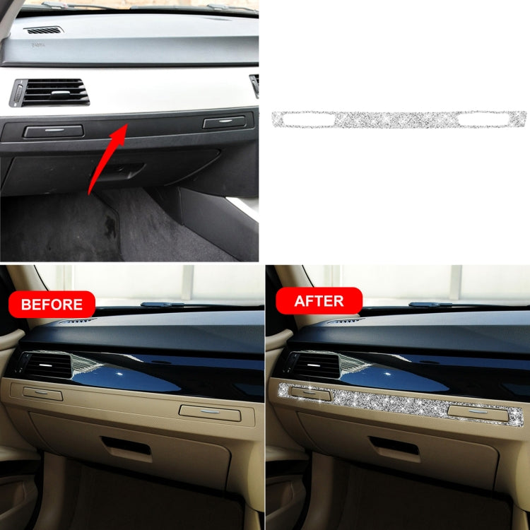 For BMW 3 Series E90 / E92 / E93 2005-2012 Car Passenger Side Center Control Diamond Decorative Sticker, Right Drive - free shipping - PMC TechLife - Order now!