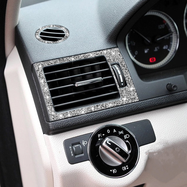 For Mercedes-Benz C-class W204 2007-2010 Car Instrument + Middle + Side Air Outlet Diamond Decorative Sticker, Left and Right Drive - Car Interior Mouldings by PMC TechLife | Online Shopping South Africa | PMC TechLife | Buy Now Pay Later Mobicred