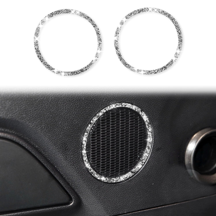 For Ford Mustang 2015-2020 Car Horn Circle Diamond Decoration Sticker, Left and Right Drive - free shipping - PMC TechLife - Order now!