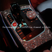For Ford Mustang 2015-2020 Car Side Air Outlet Diamond Decoration Sticker, Left and Right Drive