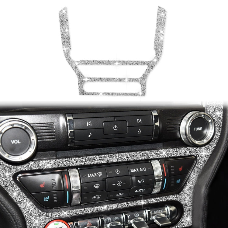 For Ford Mustang 2015-2020 Car CD Panel Diamond Decoration Sticker, Left and Right Drive - Car Interior Mouldings by PMC TechLife | Online Shopping South Africa | PMC TechLife | Buy Now Pay Later Mobicred