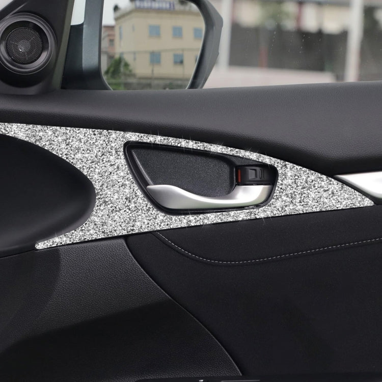 For Honda Civic 2016-2019 Car Inside Door Bowl Diamond Decorative Sticker, Left and Right Drive - Car Interior Mouldings by PMC TechLife | Online Shopping South Africa | PMC TechLife | Buy Now Pay Later Mobicred