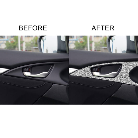 For Honda Civic 2016-2019 Car Inside Door Bowl Diamond Decorative Sticker, Left and Right Drive