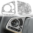 For Honda Civic 2016-2019 Car Steering Wheel Buttons Middle Configuration Diamond Decorative Sticker, Left and Right Drive - Car Interior Mouldings by PMC TechLife | Online Shopping South Africa | PMC TechLife | Buy Now Pay Later Mobicred
