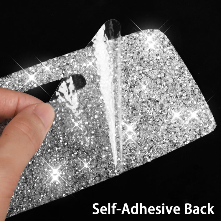 For Ford Mustang 2015-2020 3pcs Car Gear Shift Outer Ring Diamond Decoration Sticker, Left Drive - Car Interior Mouldings by PMC TechLife | Online Shopping South Africa | PMC TechLife | Buy Now Pay Later Mobicred