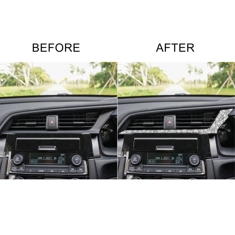 For Honda Civic 2016-2019 Car Central Control Air Outlets Below Diamond Decorative Sticker, Right-hand Drive