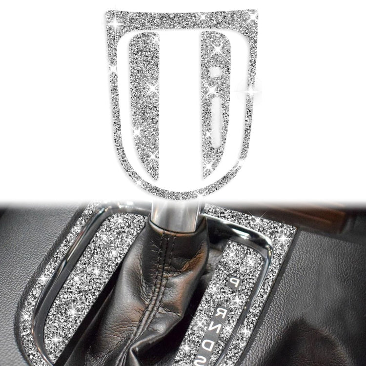 For Ford Mustang 2015-2020 3pcs Car Gear Shift Outer Ring Diamond Decoration Sticker, Right Drive - Car Interior Mouldings by PMC TechLife | Online Shopping South Africa | PMC TechLife | Buy Now Pay Later Mobicred