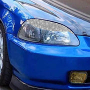 For Honda Civic 1999-2000 Car Light Eyebrow Diamond Decorative Sticker, Left and Right Drive
