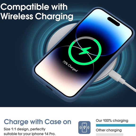 For iPhone 16 Microfiber Liquid Silicone Shockproof Phone Case(Blue)
