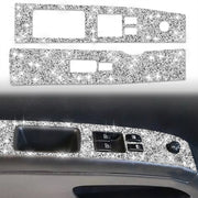 For Nissan 350Z 2003-2009 2pcs Car Glass Lift Diamond Decorative Sticker, Left Drive
