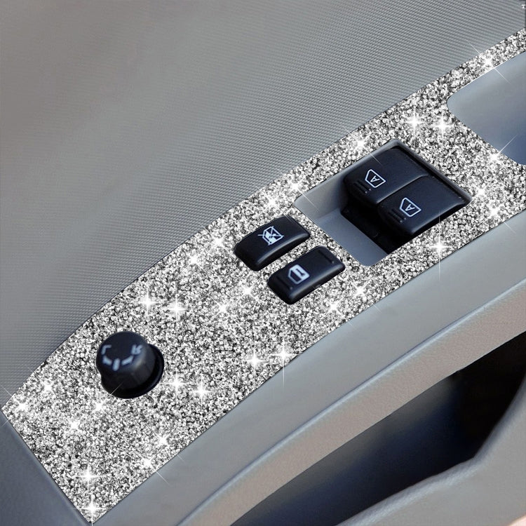 For Nissan 350Z 2003-2009 2pcs Car Glass Lift Diamond Decorative Sticker, Right Drive - Car Interior Mouldings by PMC TechLife | Online Shopping South Africa | PMC TechLife | Buy Now Pay Later Mobicred