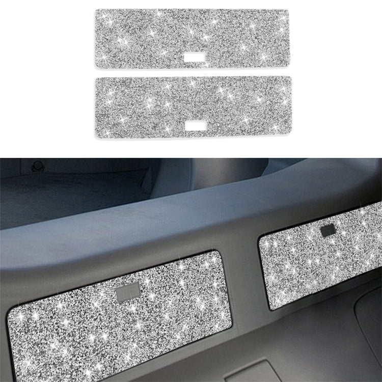 For Nissan 350Z 2003-2009 2pcs Car Storage Box Diamond Decorative Sticker,Left and Right Drive Universal - Car Interior Mouldings by PMC TechLife | Online Shopping South Africa | PMC TechLife | Buy Now Pay Later Mobicred