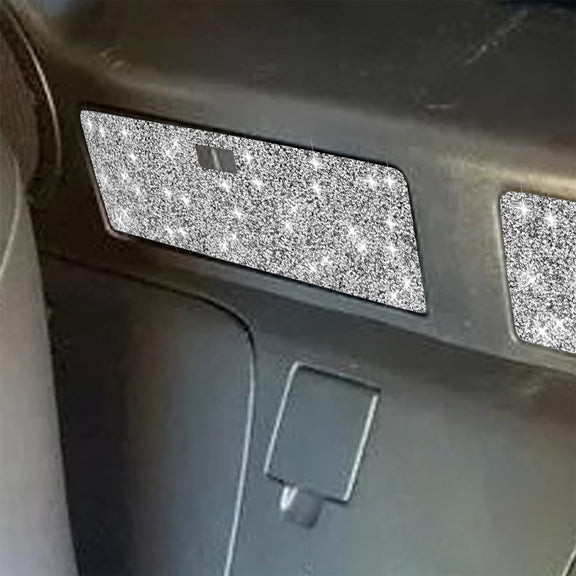 For Nissan 350Z 2003-2009 2pcs Car Storage Box Diamond Decorative Sticker,Left and Right Drive Universal