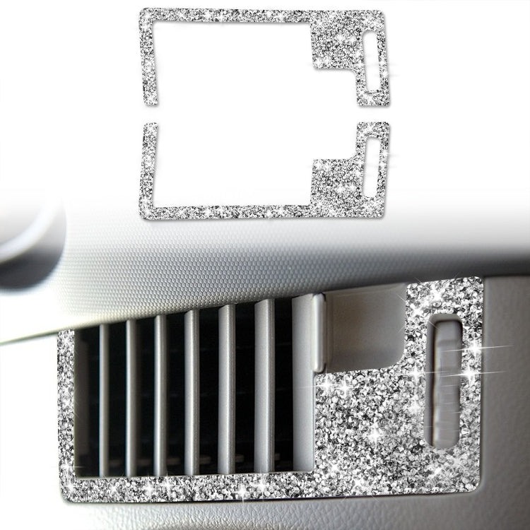 For Nissan 350Z 2003-2009 2pcs Car Center Ventilation Exhaust Diamond Decorative Sticker,Left and Right Drive Universal - Car Interior Mouldings by PMC TechLife | Online Shopping South Africa | PMC TechLife | Buy Now Pay Later Mobicred