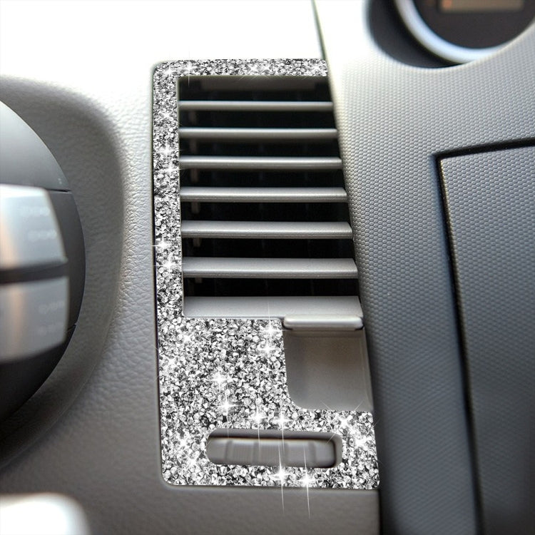 For Nissan 350Z 2003-2009 2pcs Car Center Ventilation Exhaust Diamond Decorative Sticker,Left and Right Drive Universal - Car Interior Mouldings by PMC TechLife | Online Shopping South Africa | PMC TechLife | Buy Now Pay Later Mobicred